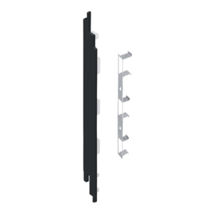 Keralit Eindkappen 2819 links incl. connector (5 stuks) - Zwartgrijs (per stuk)