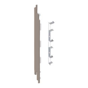 Keralit Eindkappen 2819 links incl. connector (5 stuks) - Vergrijsd ceder (per stuk)