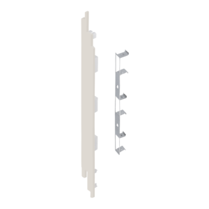 Keralit Eindkappen 2819 links incl. connector (5 stuks) - Snowwhite (per stuk)