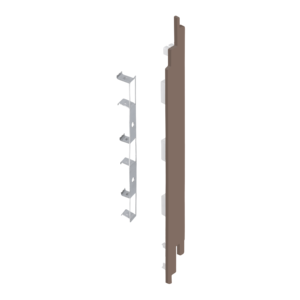 Keralit Eindkappen 2819 rechts incl. connector (5 stuks) - Bruingrijs (per stuk)