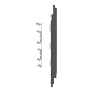 Keralit Eindkappen 2819 rechts incl. connector (5 stuks) - Antraciet (per stuk)