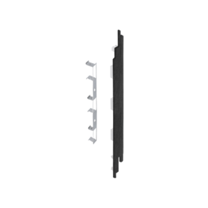 Keralit Eindkappen 2819 rechts incl. connector (5 stuks) - Zwart eiken (per stuk)