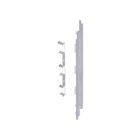 Keralit Eindkappen 2819 rechts incl. connector (5 stuks) - Wit eiken