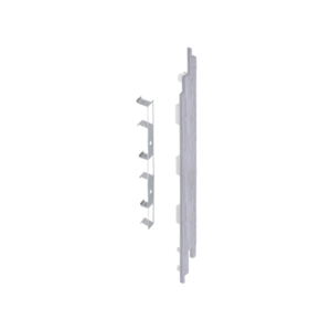 Keralit Eindkappen 2819 rechts incl. connector (5 stuks) - Wit eiken (per stuk)