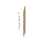 Keralit Eindkappen 2819 rechts incl. connector (5 stuks) - Natuur eiken