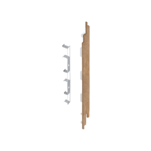 Keralit Eindkappen 2819 rechts incl. connector (5 stuks) - Natuur eiken (per stuk)