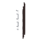 Keralit Eindkappen 2819 rechts incl. connector (5 stuks) - Donkerbruin