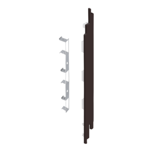 Keralit Eindkappen 2819 rechts incl. connector (5 stuks) - Donkerbruin (per stuk)