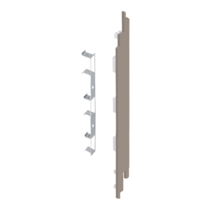 Keralit Eindkappen 2819 rechts incl. connector (5 stuks) - Vergrijsd ceder (per stuk)