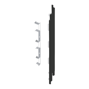 Keralit Eindkappen 2819 rechts incl. connector (5 stuks) - Nightblack (per stuk)