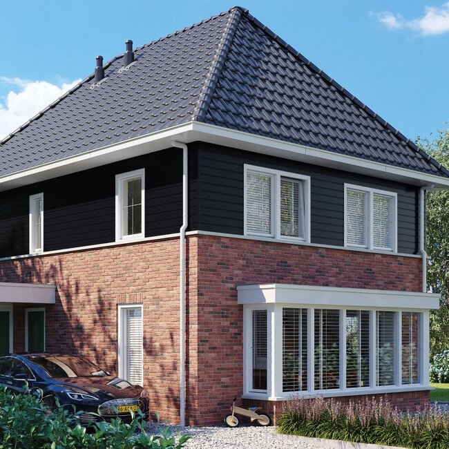 Keralit Sponningdeel 143 mm - Zwart (1 x 600 cm)