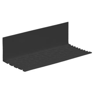 Heering Hoekprofiel geperforeerd 30 x 30 x 2 mm - Zwart