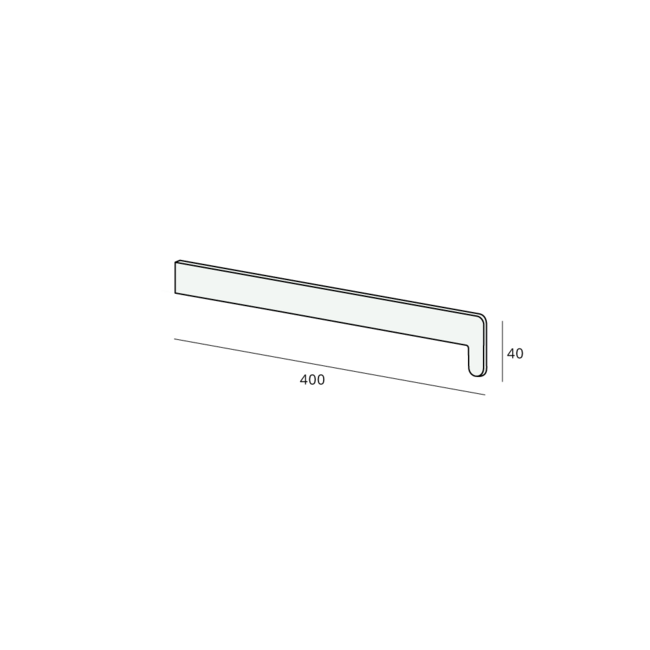 Novaboard Eindkap links - Crème