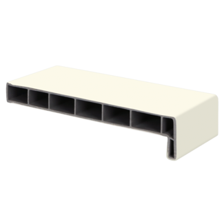 Lignodur Vensterbank 20 cm, voorzijde 45 mm - Wit