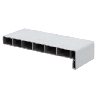 Lignodur Vensterbank 20 cm, voorzijde 45 mm - Marmer