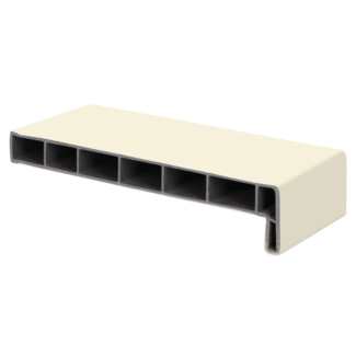 Lignodur Vensterbank 20 cm, voorzijde 45 mm - Crème