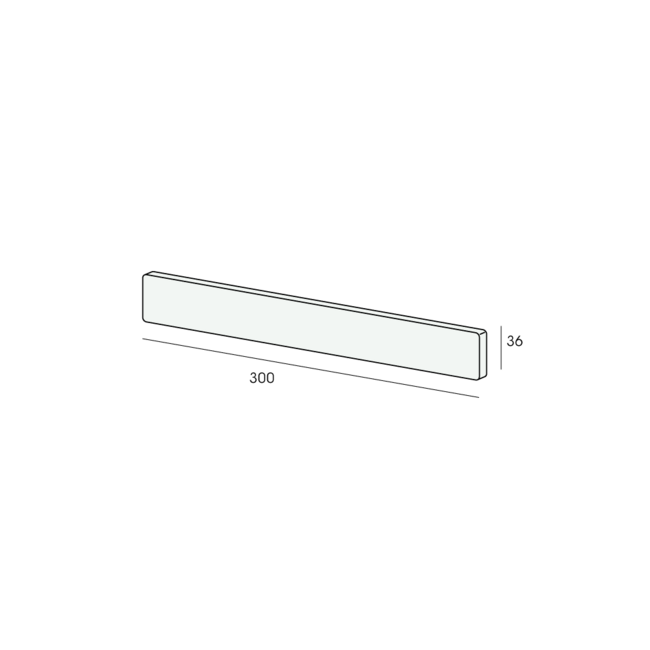 Lignodur Stone Eindkap 30 cm - Wit