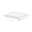 Prodec Vensterbank 25 cm – Wit (1 x 488 cm)