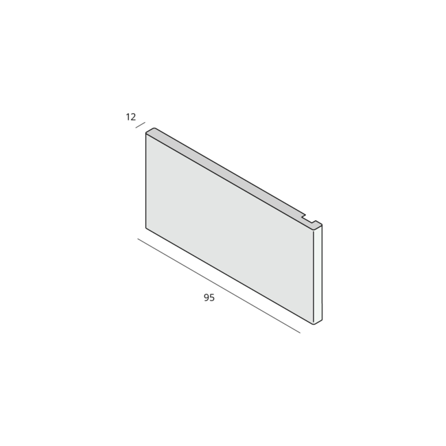 Prodec Koplat 95 x 12 mm - Crème