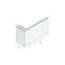 Prodec Hoekpaneel 105 x 36 mm - Wit