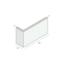 Prodec Hoekpaneel 105 x 30 mm - Wit