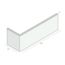 Prodec Hoekpaneel 160 x 60 mm - Wit