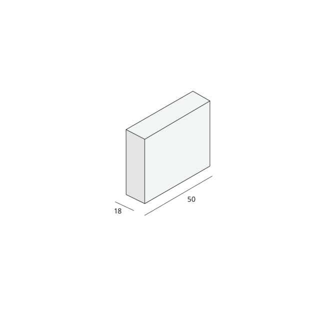 Prodec Plint 50 x 18 mm - Crème