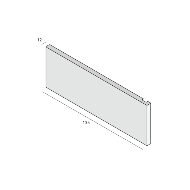 Prodec Koplat 135 x 12 mm - Crème
