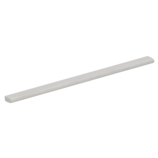 Heering Platprofiel 7 x 3 mm, 1 zijde afgerond - Grijs (1 x 100 cm)