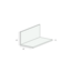 Heering Hoekprofiel 40 x 40 x 1,5 mm - Wit (1 x 260 cm)