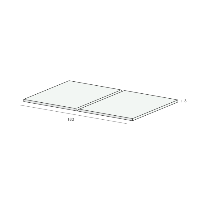 Heering Vouwhoekprofiel 80 x 80 x 3 mm - Wit (1 x 600 cm)