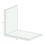 Heering Hoekprofiel 120 x 120 x 3 mm - Crème (Renolit) (1 x 600 cm)