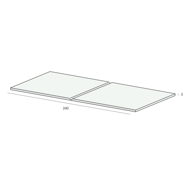 Heering Vouwhoekprofiel 120 x 120 x 3 mm - Crème (1 x 600 cm)