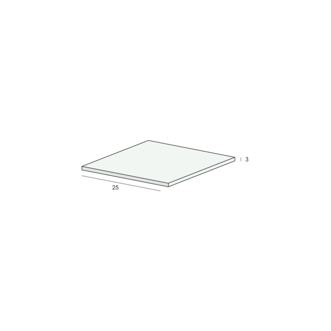Heering Platprofiel 25 x 3 mm - Wit (1 x 300 cm)