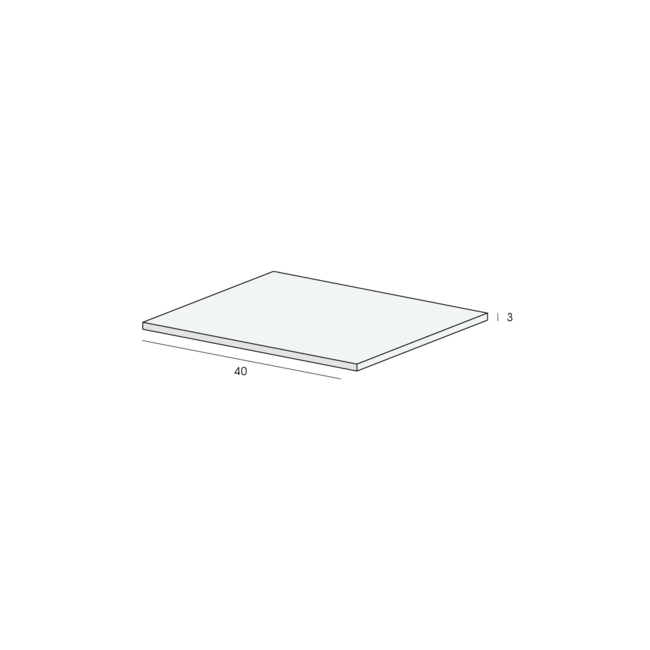 Heering Platprofiel 40 x 3 mm - Crème (1 x 600 cm)