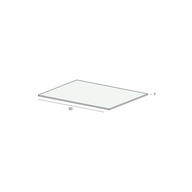Heering Platprofiel 50 x 2 mm - Wit (1 x 600 cm)