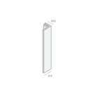Keralit Eindprofiel 17mm – Grafietzwart