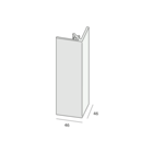 Keralit Uitwendig hoekprofiel 46x46 mm - Grafietzwart
