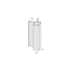 Keralit Uitwendig hoekprofiel 32x32mm - Grafietzwart