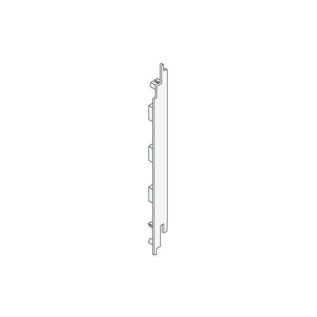 Keralit Eindkappen 2819 links incl. connector (5 stuks) - Grafietzwart (per stuk)