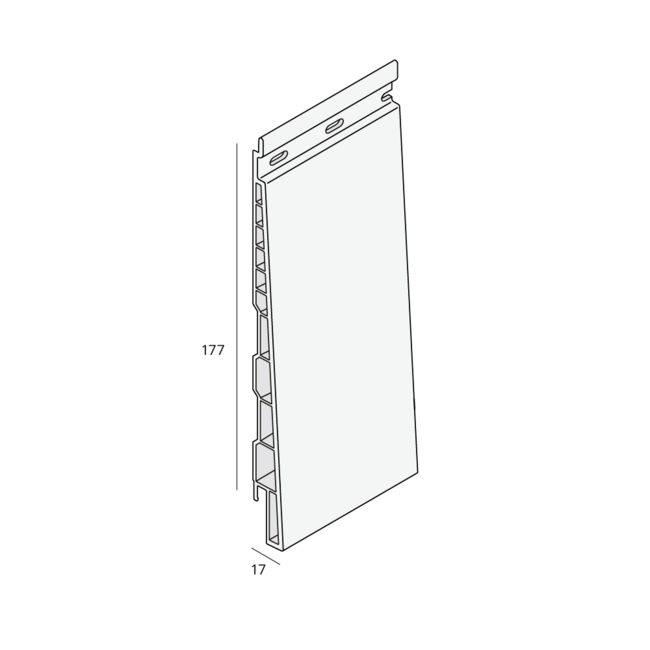 Keralit Potdeksel 177 mm - Grafietzwart (1 x 600 cm)