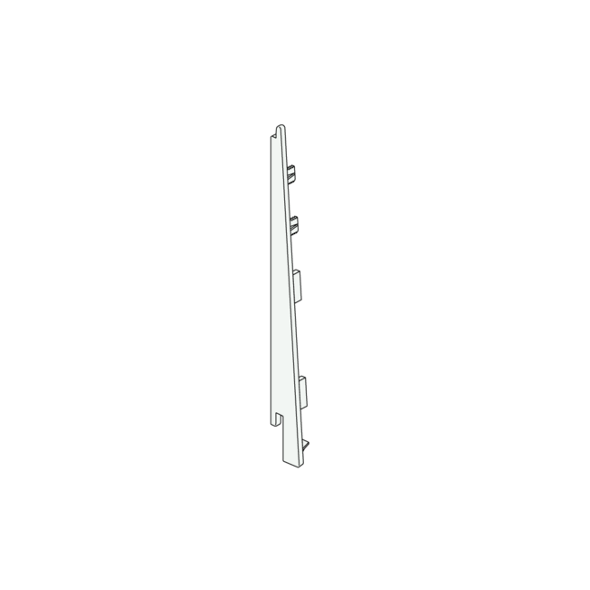 Keralit Eindkappen 2817 links incl. connector (5 stuks) - Grafietzwart (per stuk)