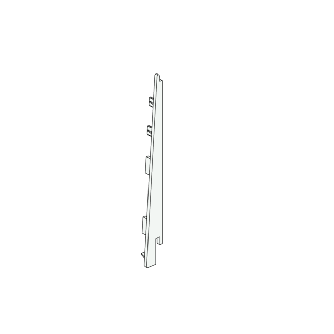Keralit Eindkappen 2817 rechts incl. connector (5 stuks) – Grafietzwart (per stuk)