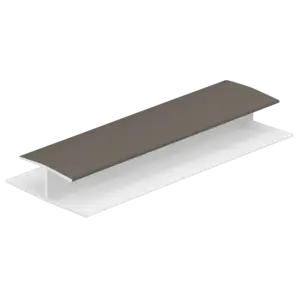 Keralit H-verbindingprofiel 10 mm - Kwartsgrijs (1 x 260 cm)