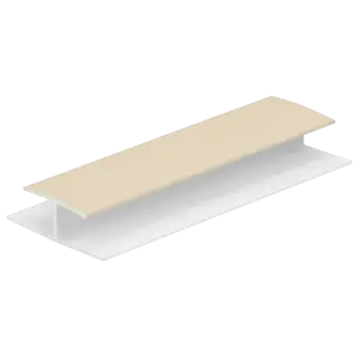 Keralit H-verbindingprofiel 10 mm - Licht ivoor