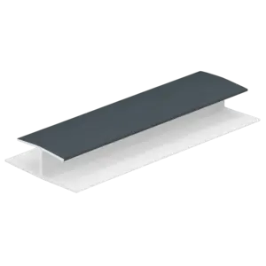 Keralit H-verbindingprofiel 10 mm - Monumentenblauw (1 x 260 cm)