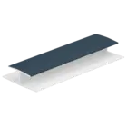 Keralit H-verbindingprofiel 10 mm - Staalblauw