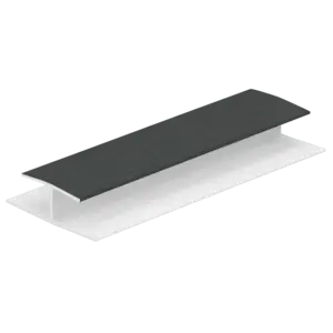Keralit H-verbindingprofiel 10 mm - Monumentengroen (1 x 260 cm)