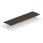 Keralit H-verbindingprofiel 10 mm - Donkerbruin