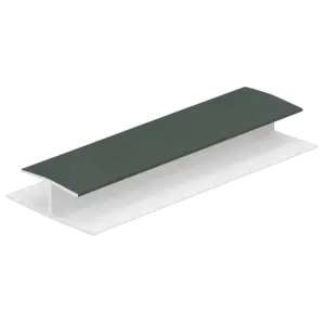 Keralit H-verbindingprofiel 10 mm - Donkergroen (1 x 260 cm)
